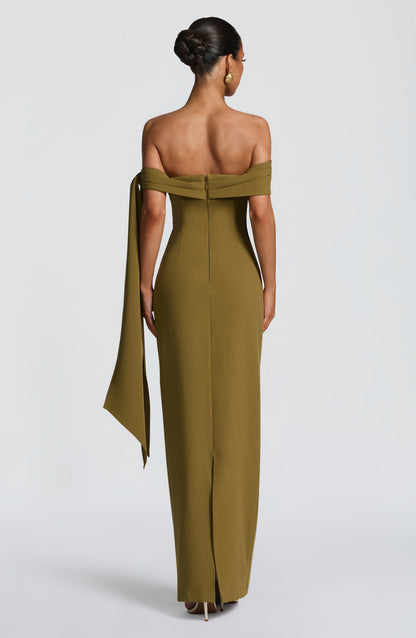 Addie Maxi Dress - Deep Olive