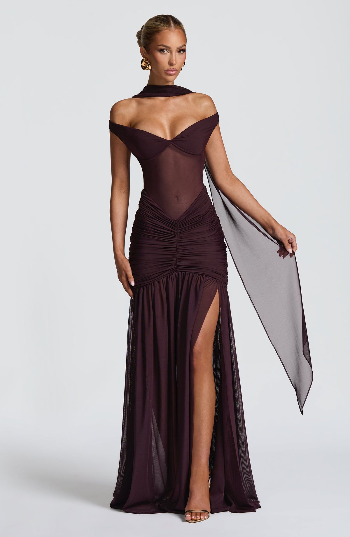 Alaia Maxi Dress - Plum